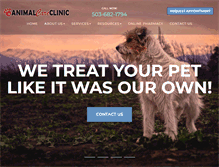 Tablet Screenshot of animalcarevets.com
